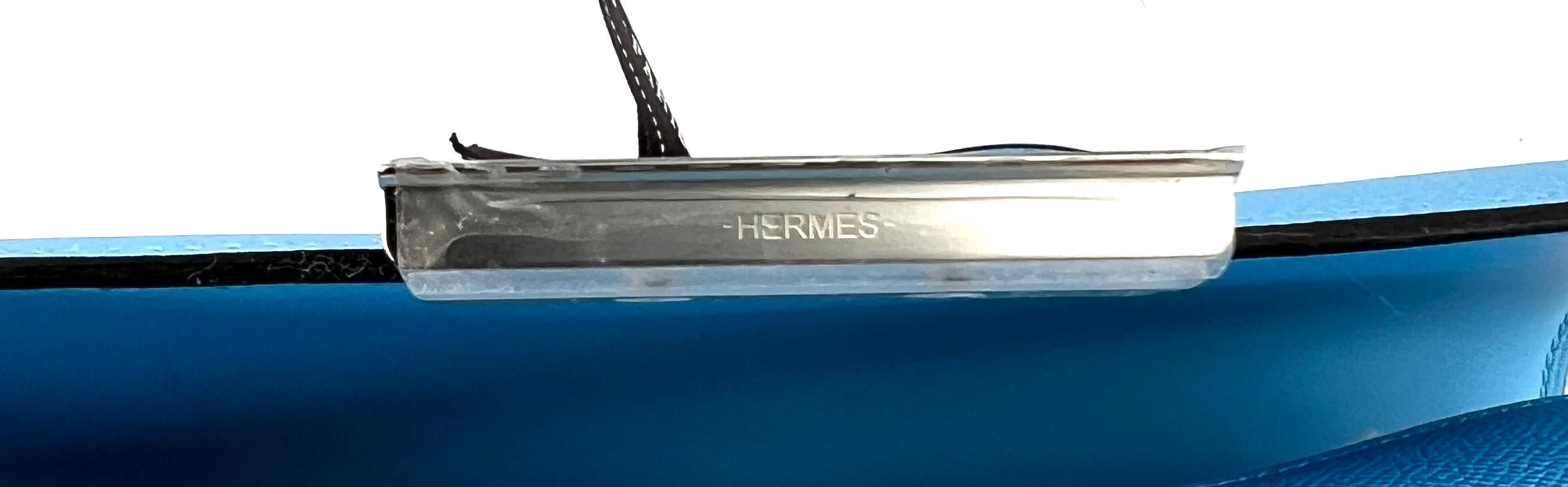 Hermes Constance 24 Blue Celeste Epsom Palladium Hardware NEW 1