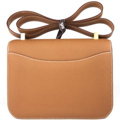 Hermes Constance 24 Gold Epsom Leather Gold Hardware Mirror NEW