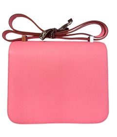 Hermes Constance 24 Rose Confetti Pink Epsom Palladium Hardware NEW