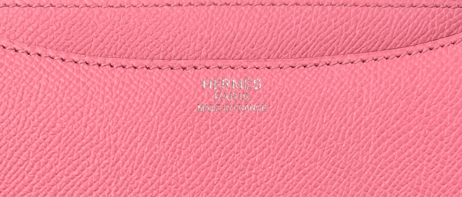 Women's or Men's Hermes Constance 24 Rose Confetti Pink Epsom Palladium Hardware NEW For Sale