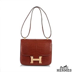Hermés Constance 24 Rouge Alligator Mississippi Matt RGHW