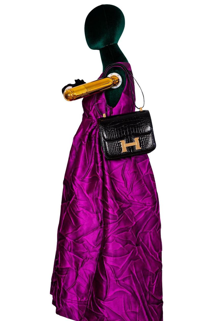 Hermes constance 24 shiny black sale