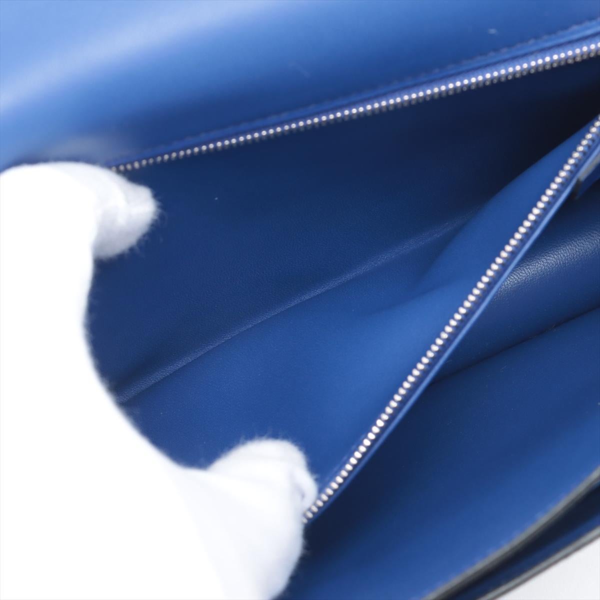 Hermès Constance 24cm Blue Royale Epsom Leather Palladium Hardware For Sale 5