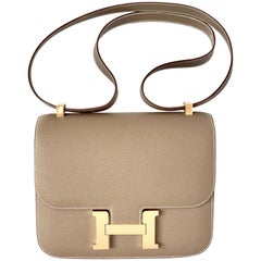 Hermes Constance 24cm Etoupe Epsom Gold 