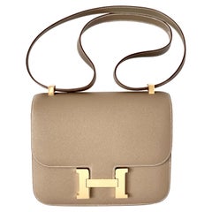 Hermes Constance 24cm Etoupe Epsom Gold 