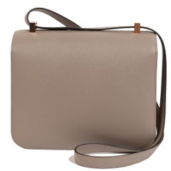 Hermes Constance 24cm gris asphalt epsom rose gold hardware