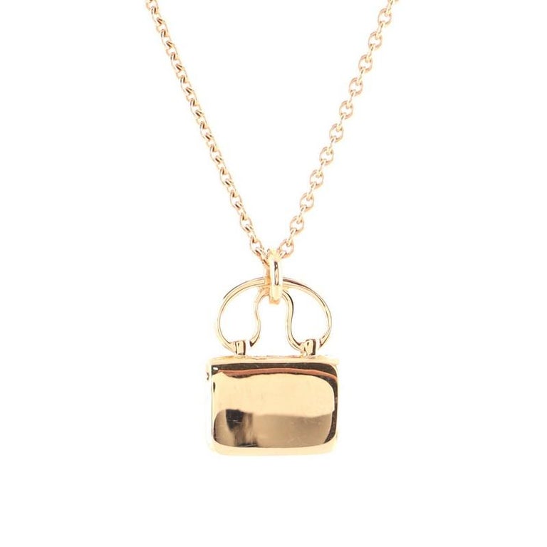 Hermès Pre-owned 18kt Rose Gold Amulette Constance Diamond Bracelet