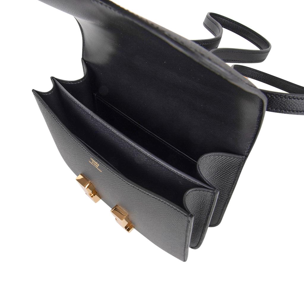 Hermes Constance Bag 18 Black Epsom Gold Hardware New w/ Box 3