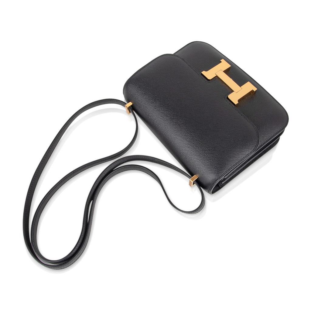 hermes constance black gold