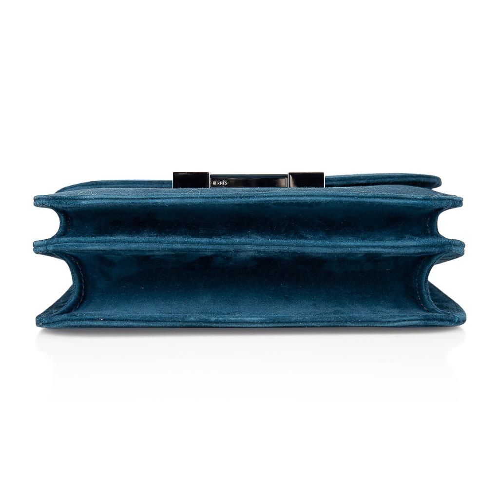 Hermes Constance Bag 18 Blue Ocean Doblis Palladium Limited Edition 6