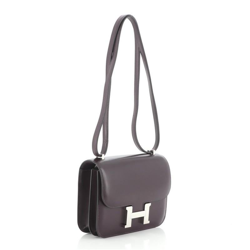 Black Hermes Constance Bag Box Calf 18