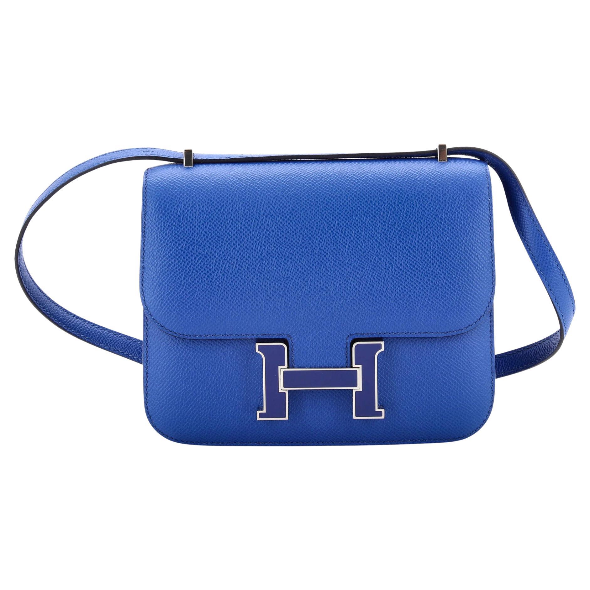 Amazing Hermes Constance 24 shoulder bag in Rouge de Coeur epsom leather,  GHW at 1stDibs