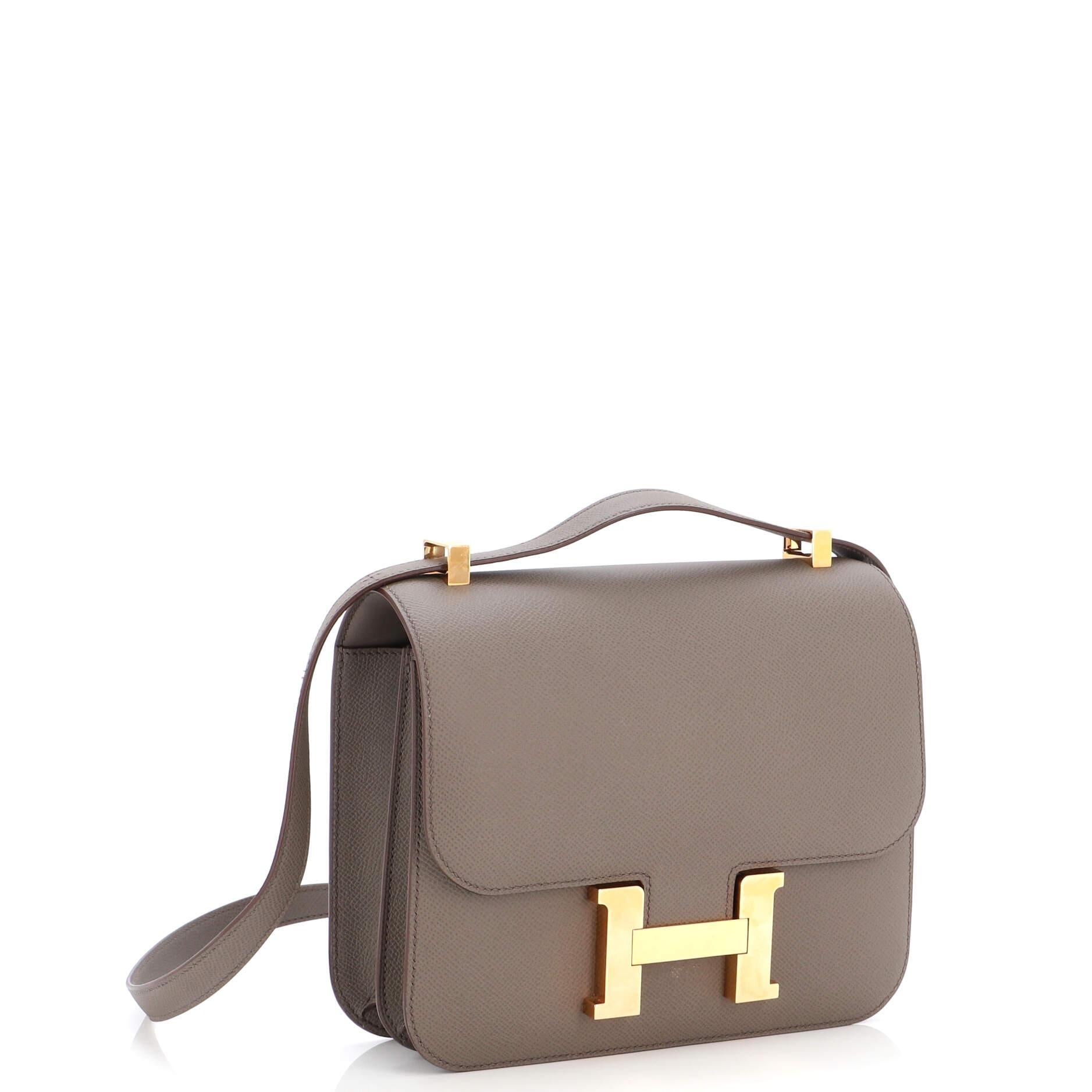 Hermes Constance Bag Epsom 23 In Good Condition In NY, NY