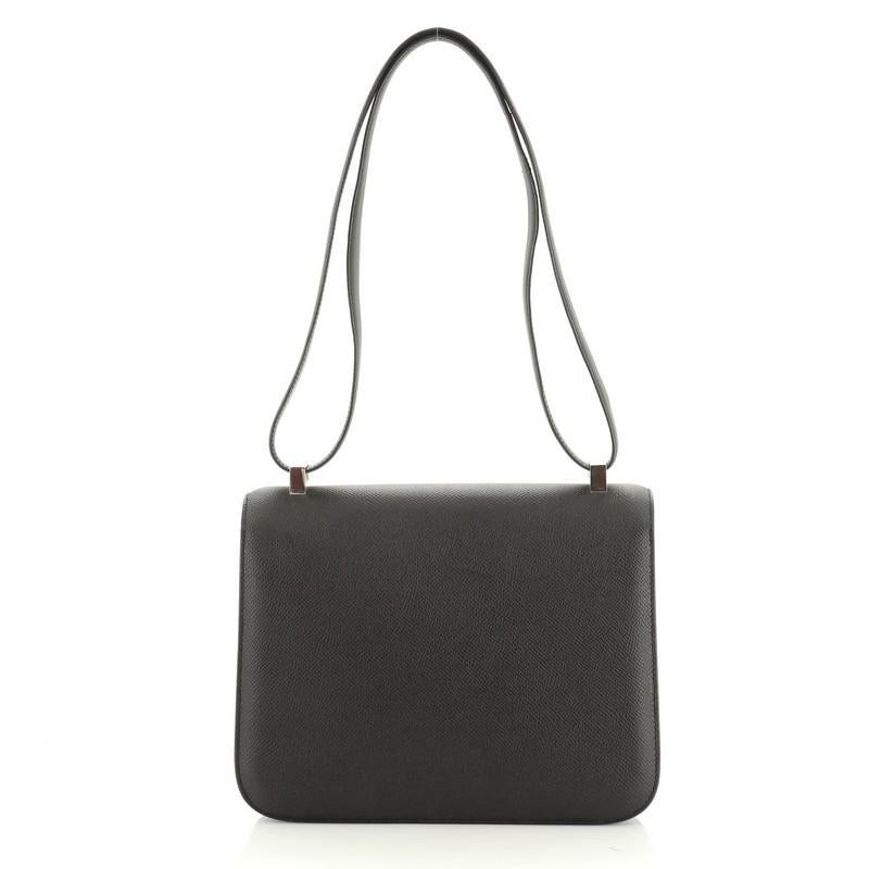 Black Hermes Constance Bag Epsom 24