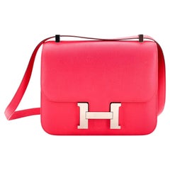 Hermes Pegase Rodeo PM Bag Charm Framboise / Rouge Sellier / Rose Sakura  For Sale at 1stDibs