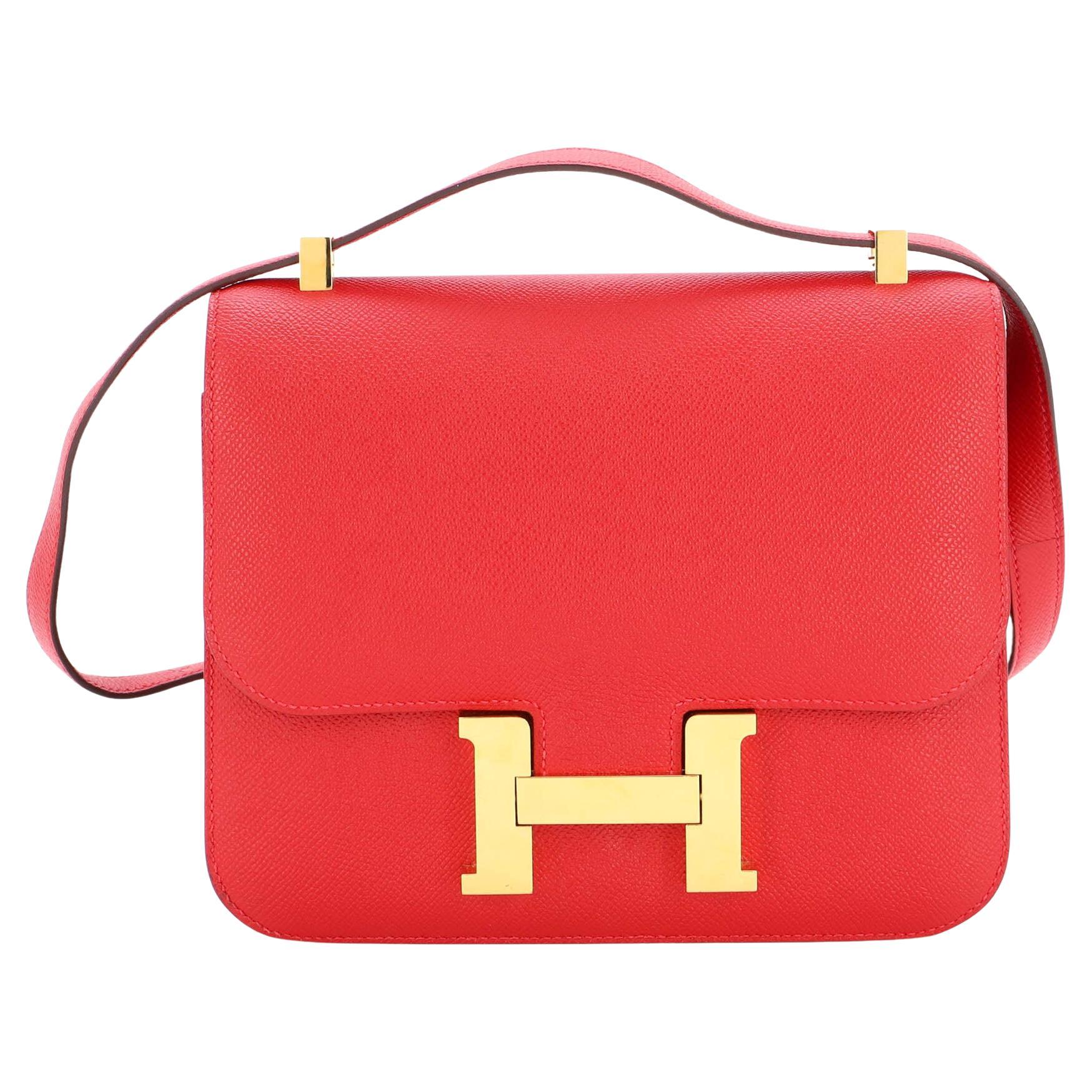 Hermes Limited Edition Constance 24 Optique Enamel Shoulder Bag in