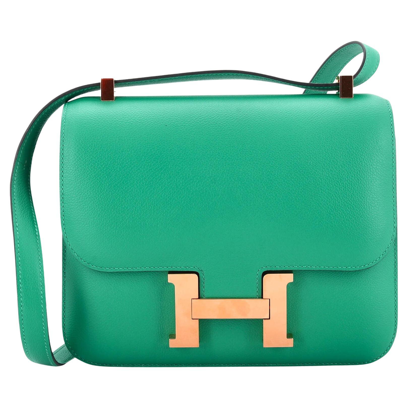 Hermes Constance 18 Vert Bosphore Evercolor Gold Hardware