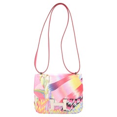Hermes Constance Bag Limited Edition Marble Printed Silk 18