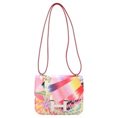 Hermes Constance Bag Limited Edition Marble Printed Silk 18