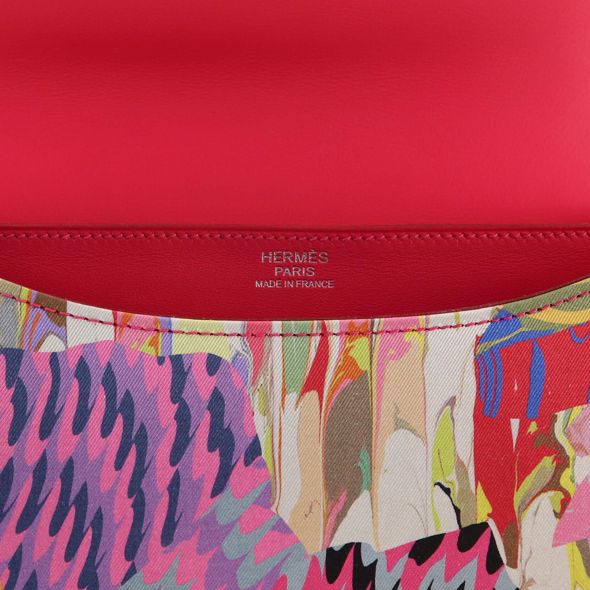 Hermes Constance Bag Limited Edition Marble Printed Silk 24 2