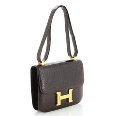 Hermes Constance Bag Shiny Porosus Crocodile 23