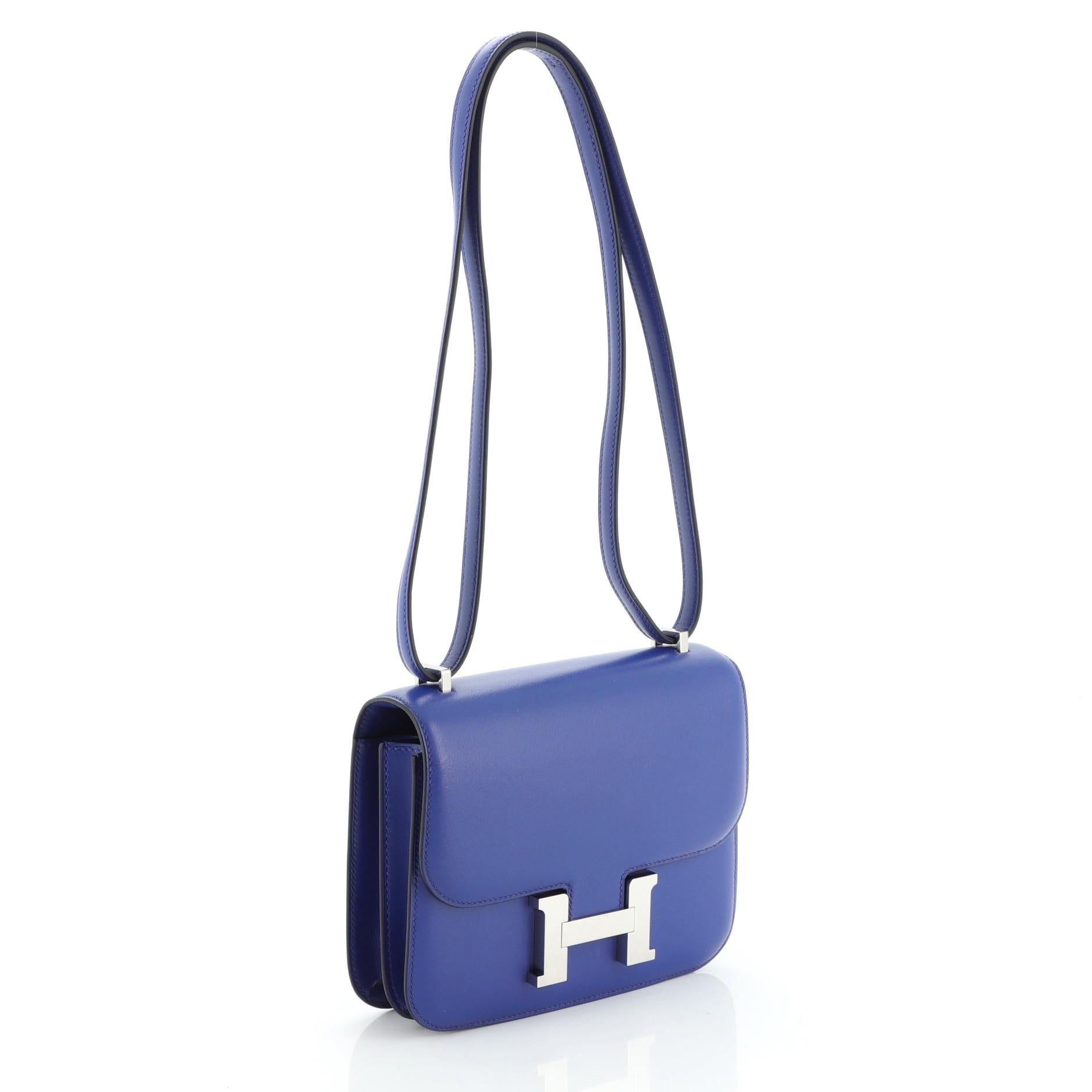 Purple Hermes Constance Bag Tadelakt 18
