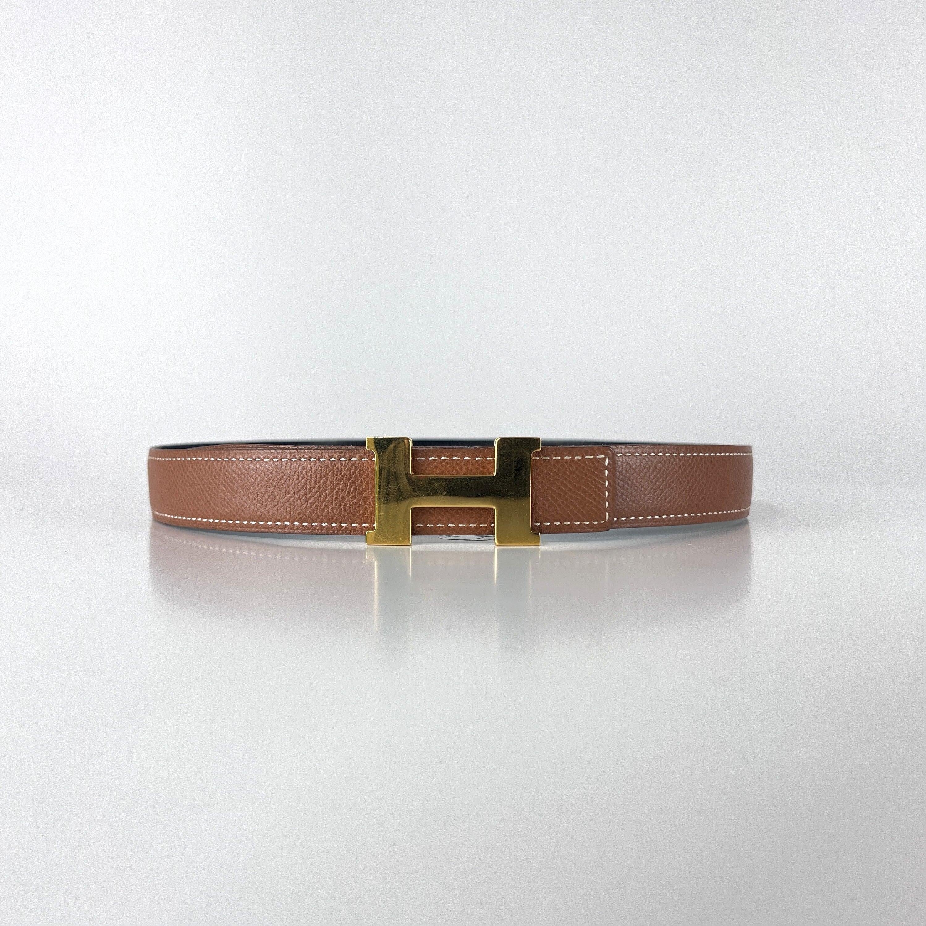 Hermès Constance Belt Brown Leather Gold H Buckle 1997 in vendita 3