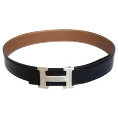 Hermès Constance Belt Metal Brushed H  Buckle