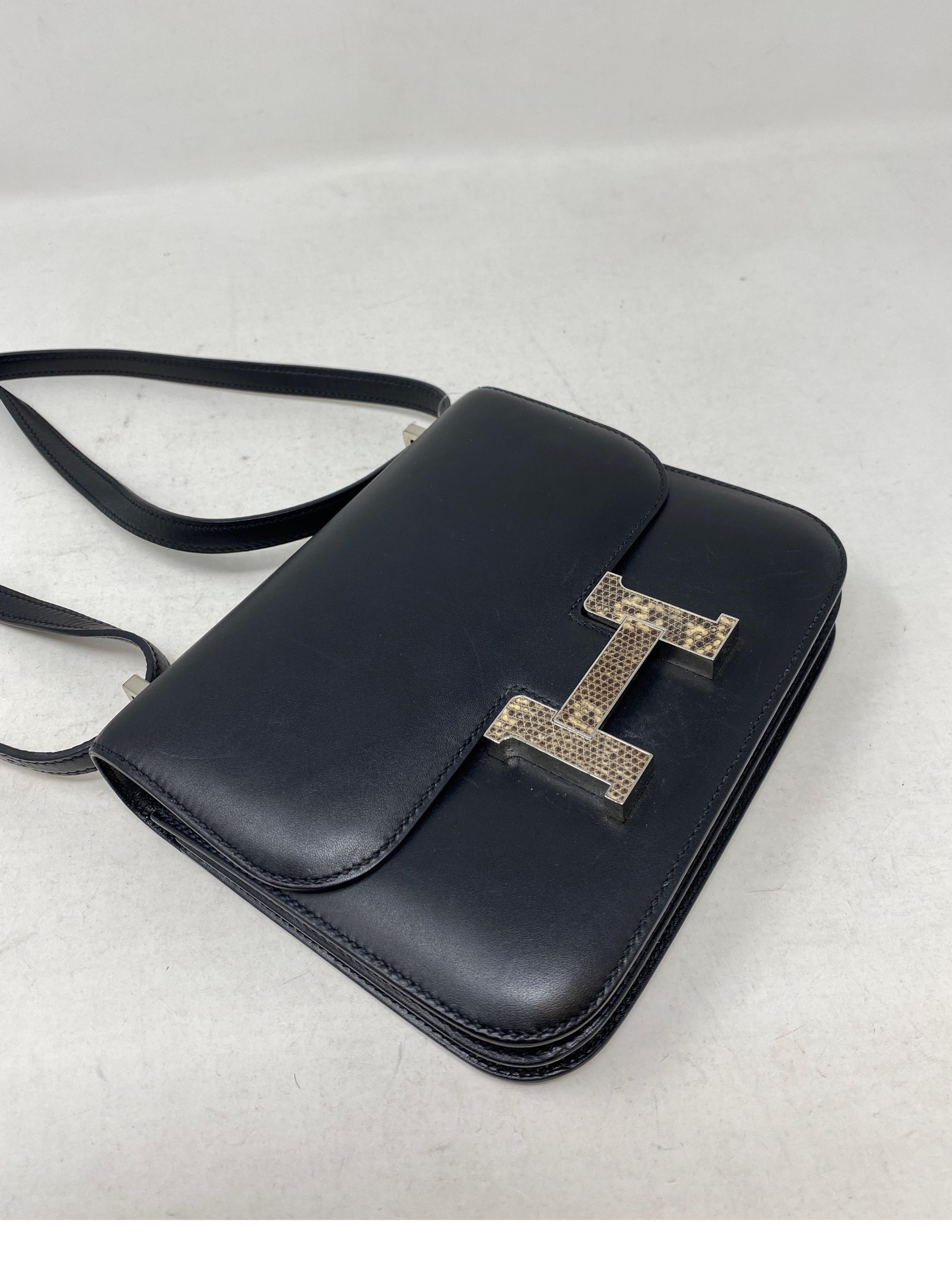 Hermes Constance Black Mini Bag In Good Condition In Athens, GA