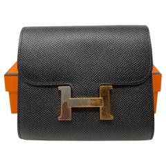 Hermes Constance Black Wallet