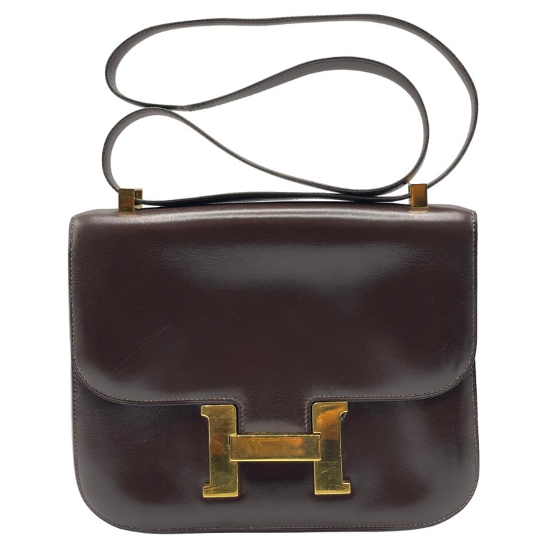 Hermès Constance Brown and Gold 23 cm For Sale at 1stDibs hermes