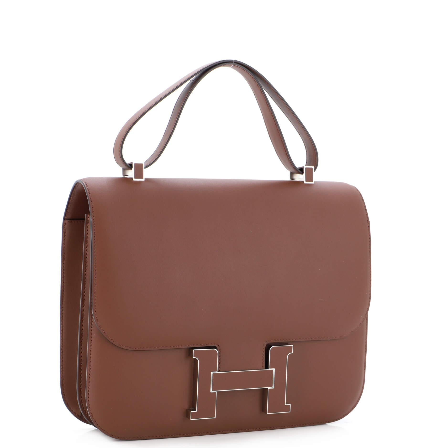 Hermes Constance Cartable Bag Sombrero 29 In Good Condition In NY, NY