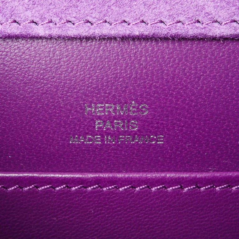 Hermes Constance 18 Doblis Violet Clair Limited Edition Bag Palladium Hardware 5