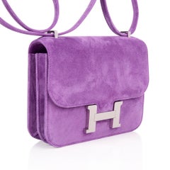 Hermes Constance 18 Doblis Violet Clair Limited Edition Bag Palladium Hardware