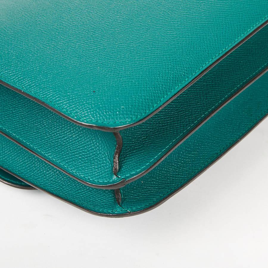 HERMES Constance Elan Bag in Malachite Green Epsom Leather 4