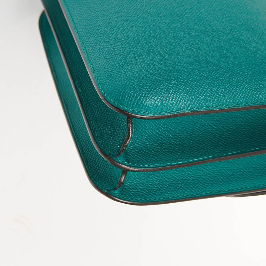 HERMES Constance Elan Bag in Malachite Green Epsom Leather 5