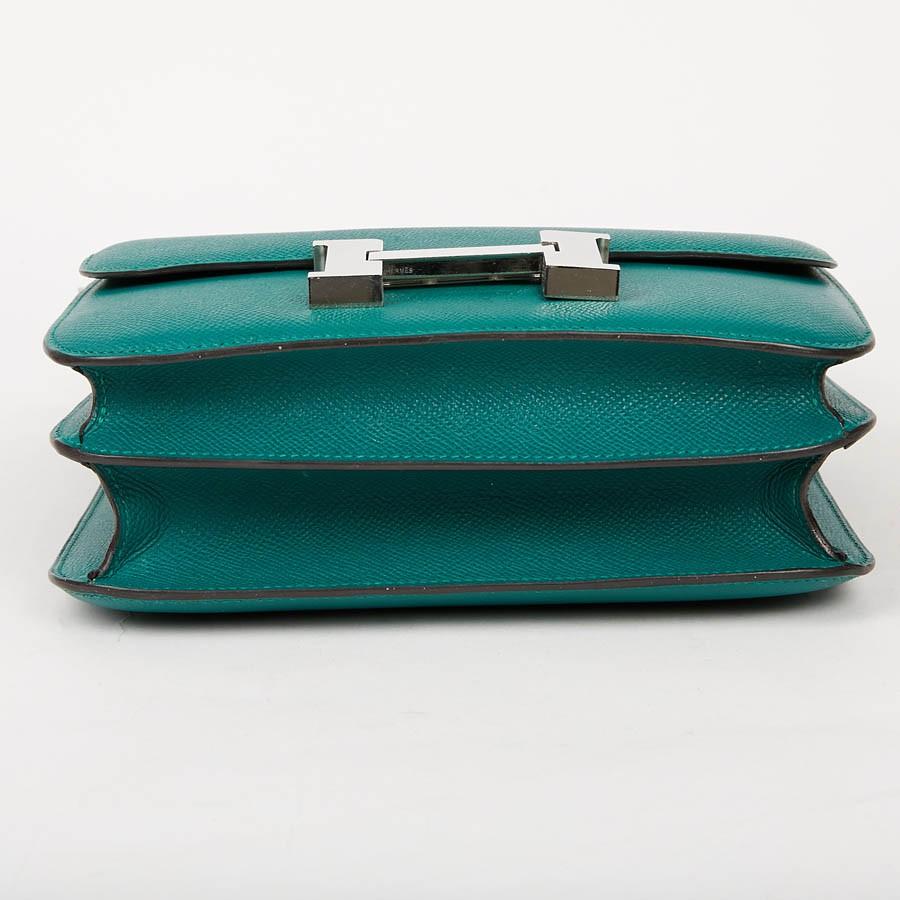 Women's HERMES Constance Elan Bag in Malachite Green Epsom Leather