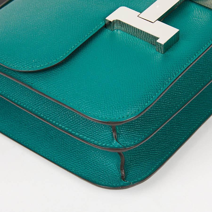 HERMES Constance Elan Bag in Malachite Green Epsom Leather at 1stDibs