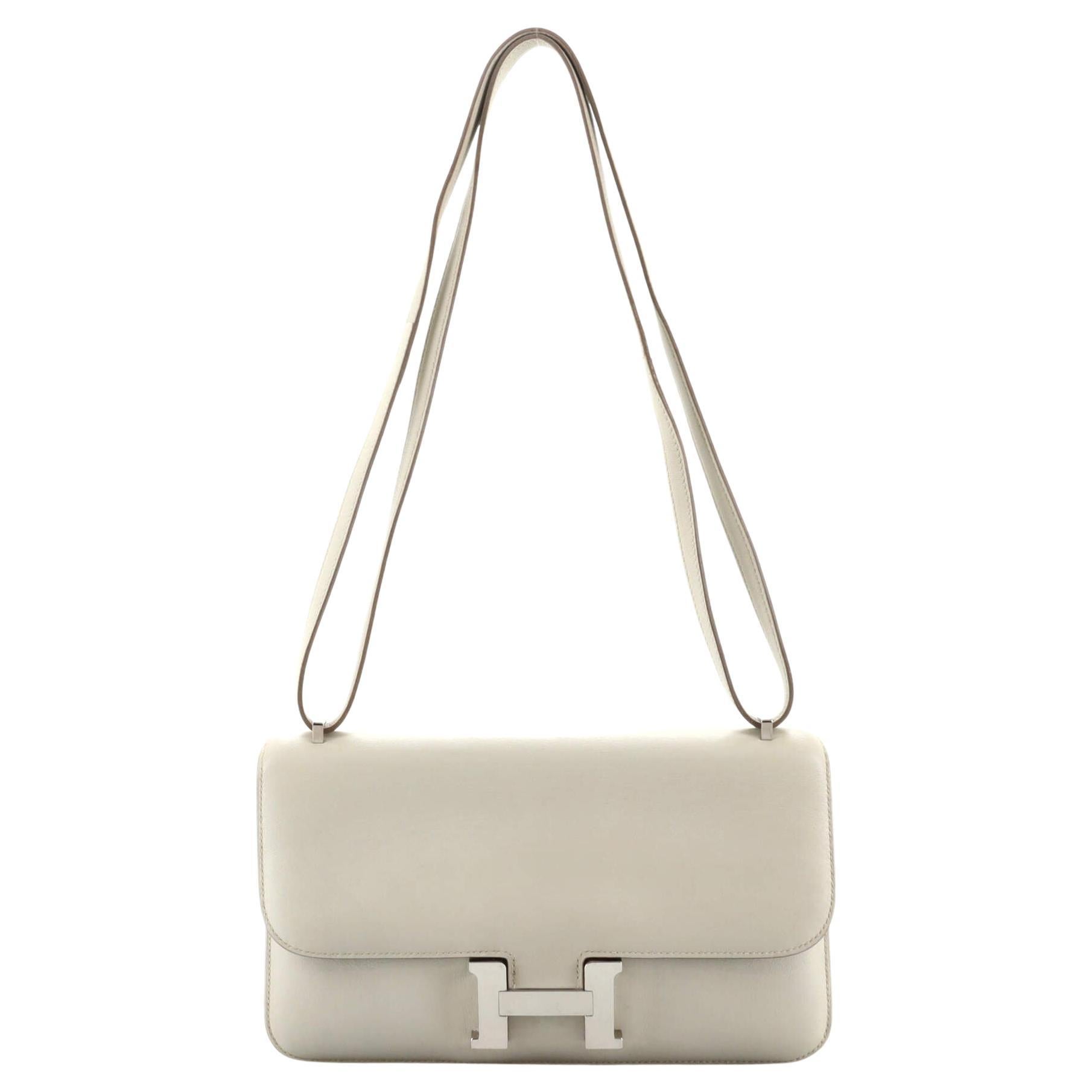 Hermes Constance Slim Wallet Waist Belt Bag Etoupe Gold Hardware For Sale  at 1stDibs