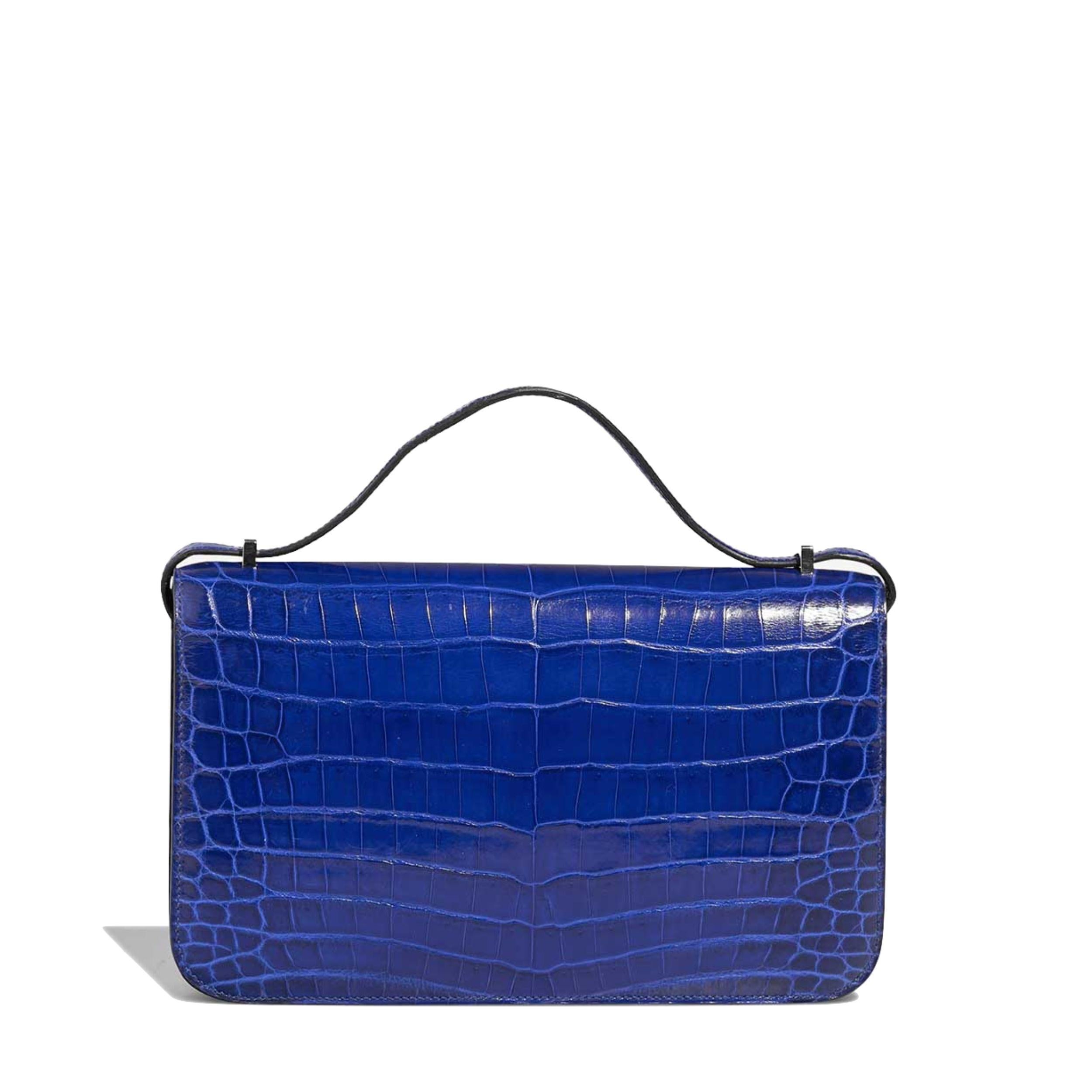 Purple Hermès Constance Elan Bleu Electrique PHW