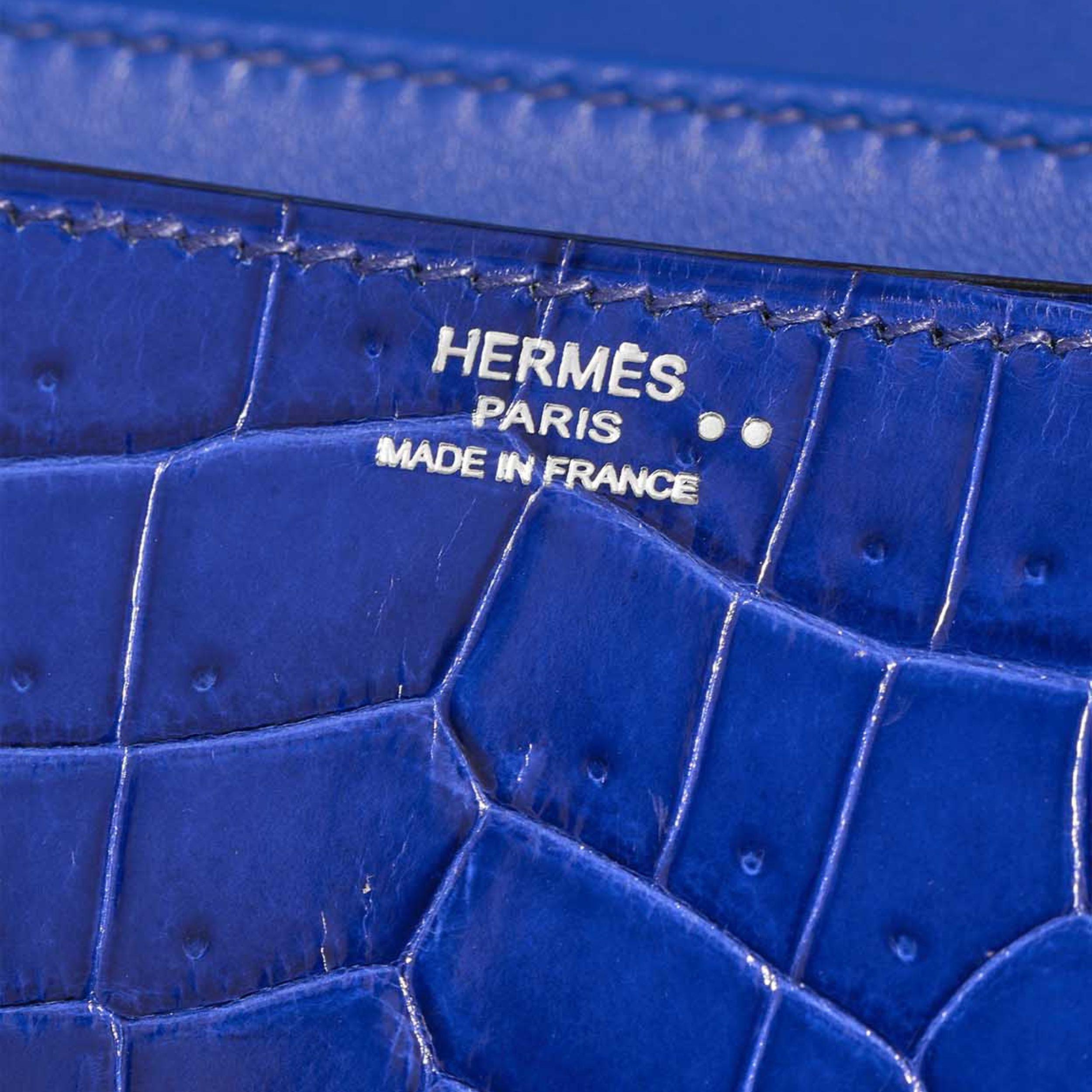 Hermès Constance Elan Bleu Electrique PHW 2