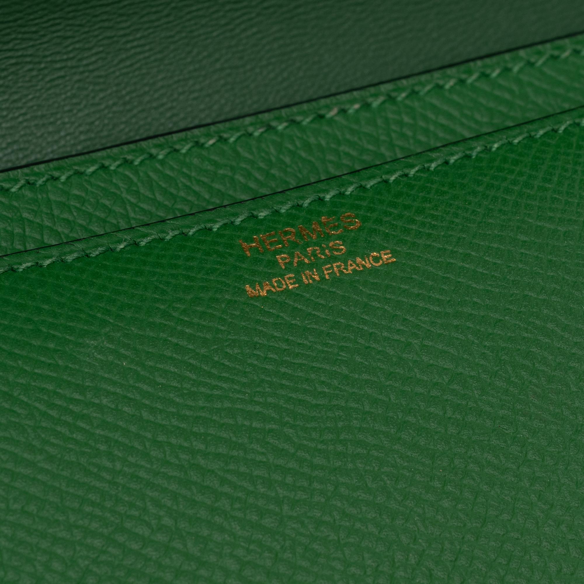 Women's Hermès Constance Elan epsom green handbag, gold hardware, very good condition