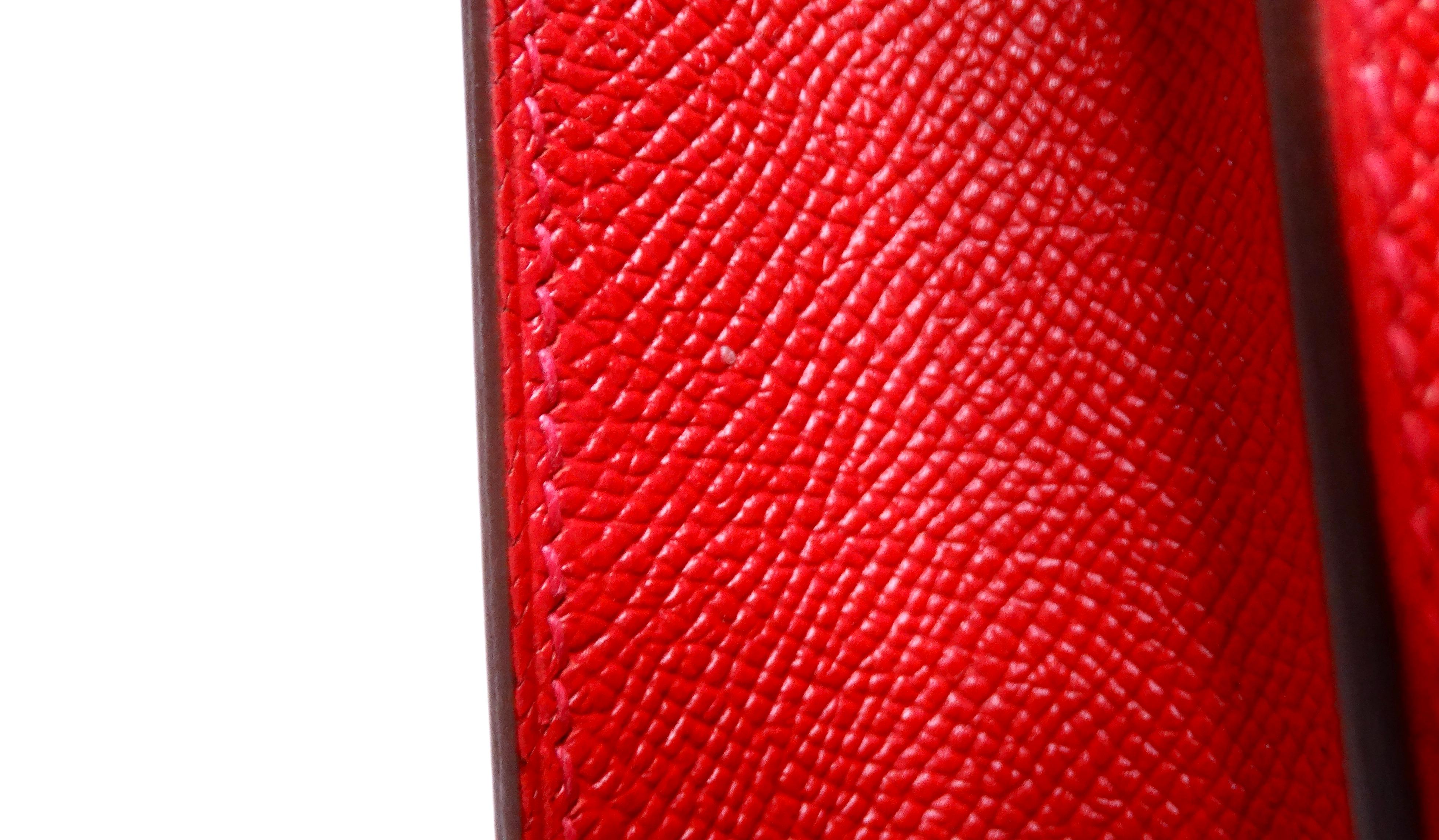 Hermes Constance Epsom Rouge Casque 24 With Gold Hardware 2