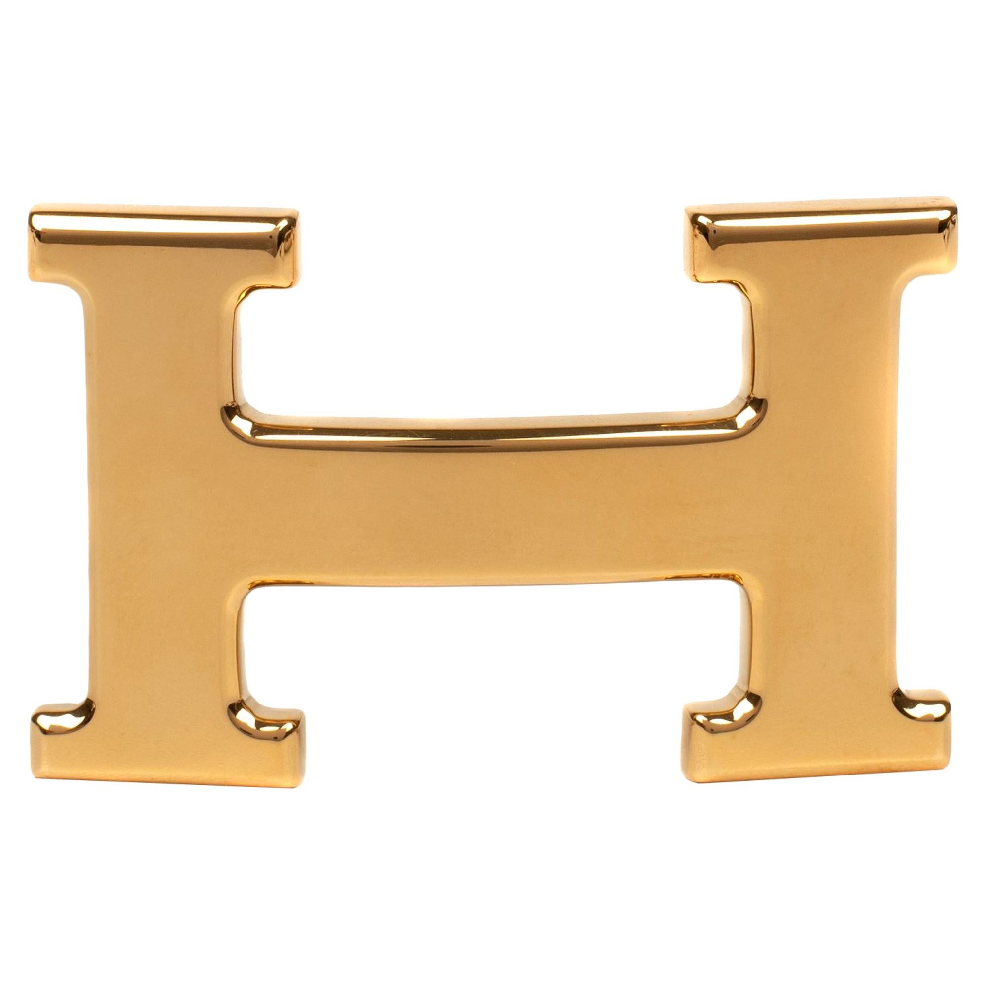 Hermes constance Gold Belt Buckle
