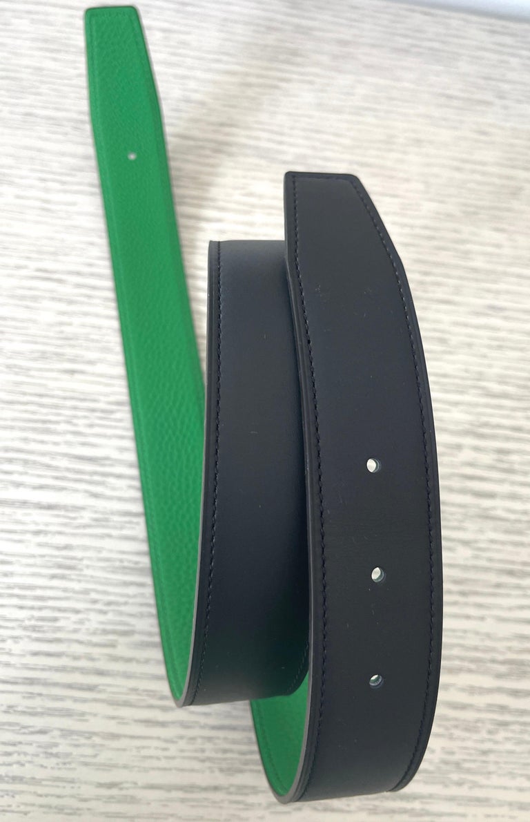 Hermes Constance Gold H belt buckle Reversible Bamboo Black  display picture 1