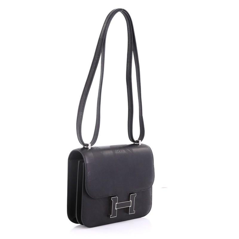 Women's Hermes Constance Handbag Limited Edition On A Summer Night Printed Sombrero 18