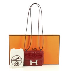 Hermes Constance Handbag Shiny Alligator 14