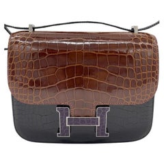 Hermes Constance III 18 Mini Marquetry Noir/Miel/Cassic