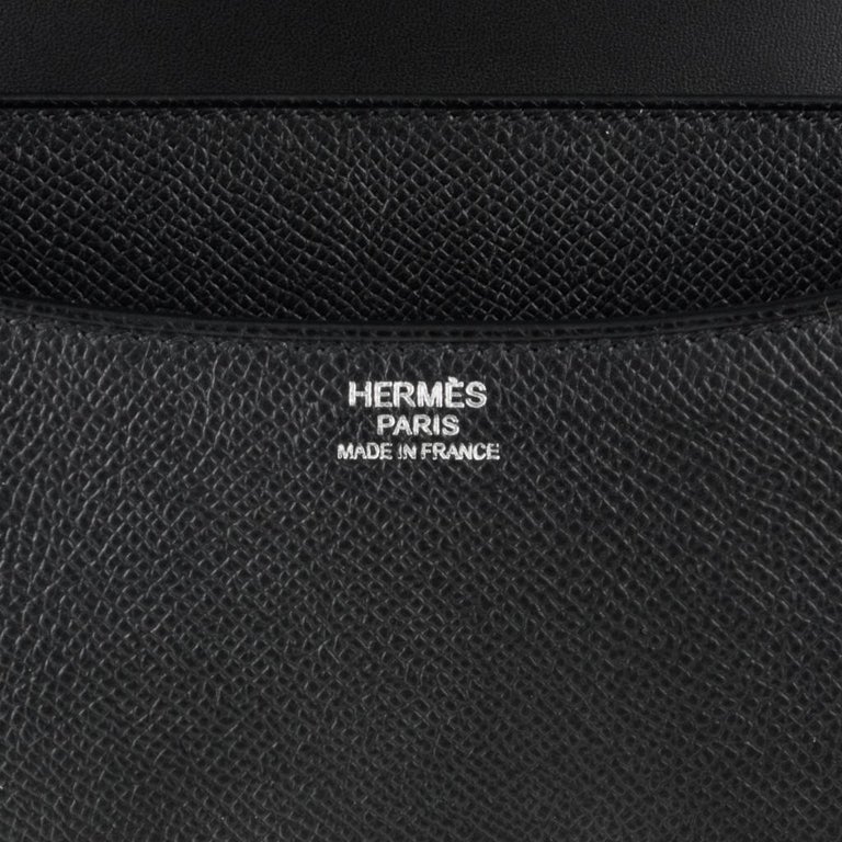 Hermes Constance III Bag 24 Black Epsom Palladium at 1stDibs