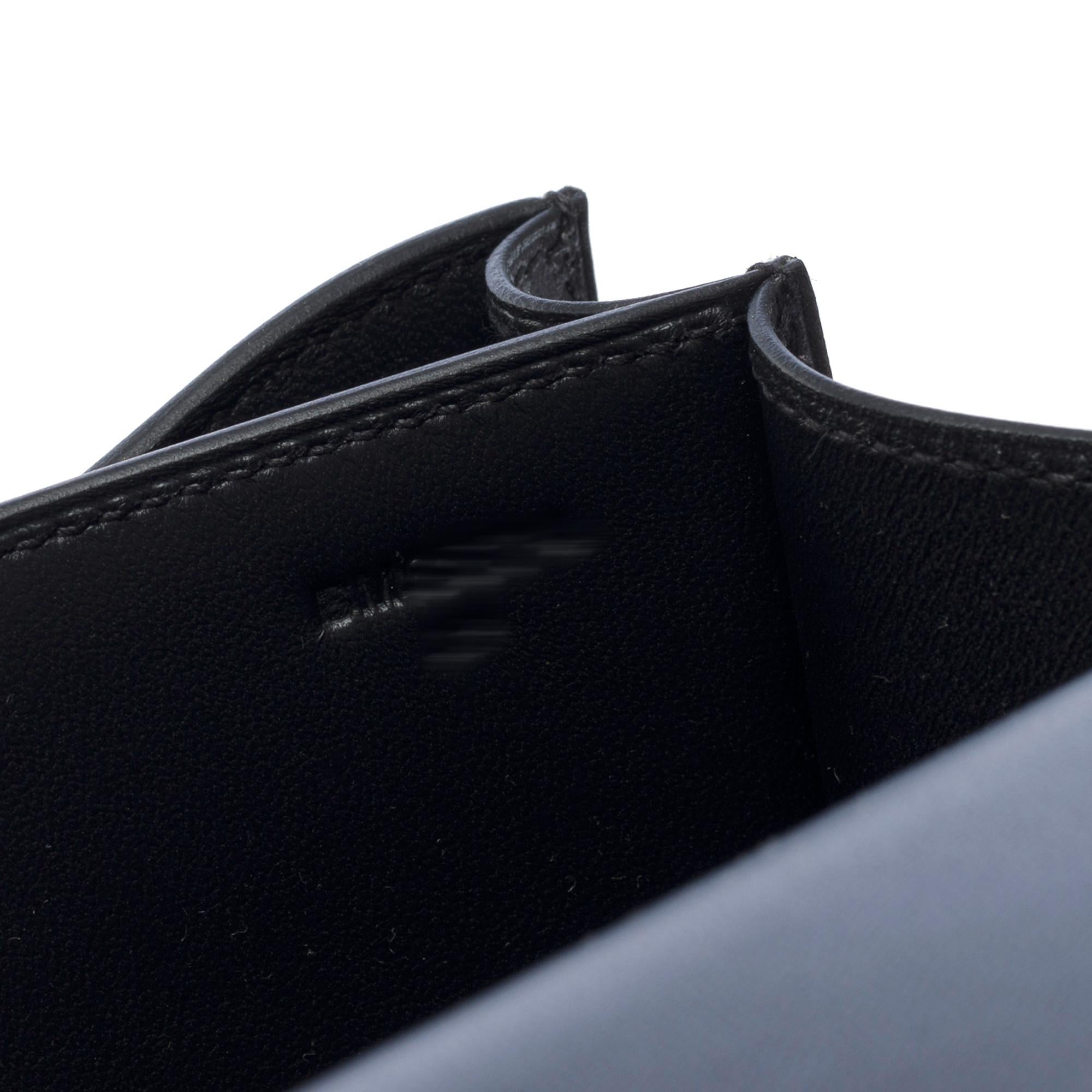 Hermès Constance III Mini 18 Mirror shoulder bag in black box calf leather, GHW For Sale 2